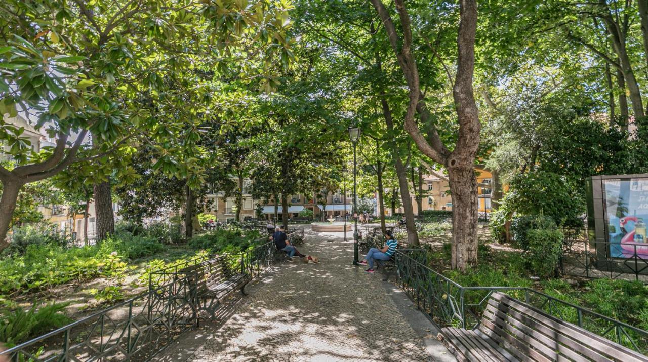Altido Stylish 5Br Apt With Big Terrace In Principe Real Lisboa Eksteriør bilde